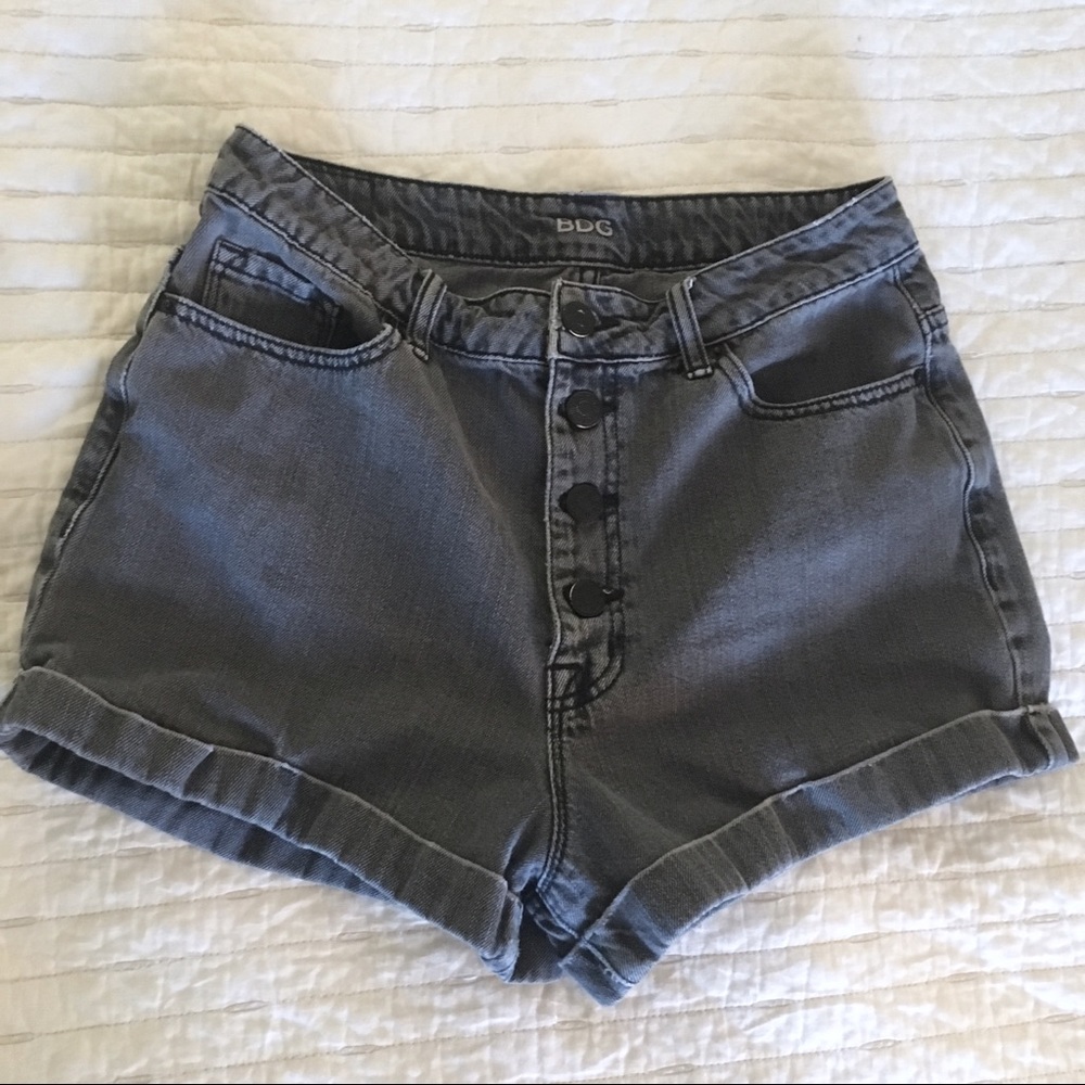 BDG High Waisted Button Up Shorts